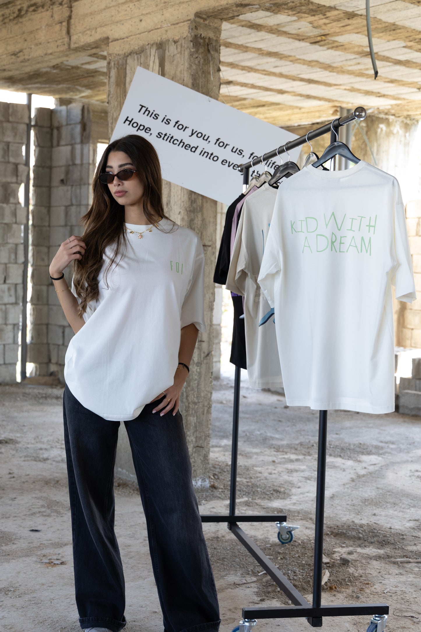 "Kid With A Dream" White T-Shirt