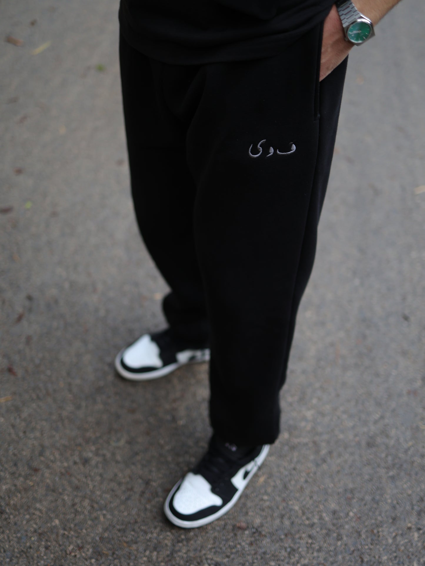 Foi Basic Black Sweatpants