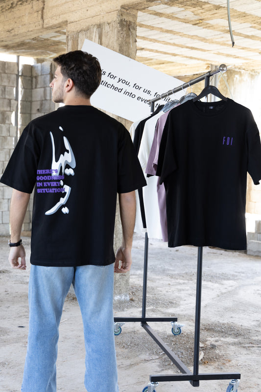 "Feha Kheir" Black T-Shirt